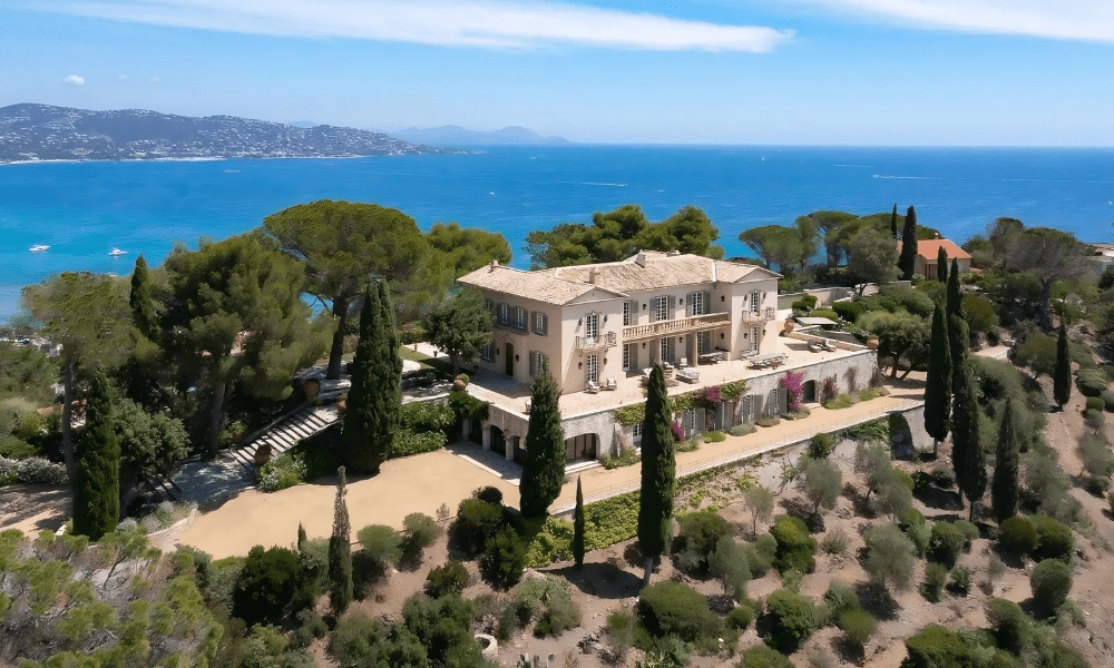 Villa Stella panoramic view of coastal hills and sea